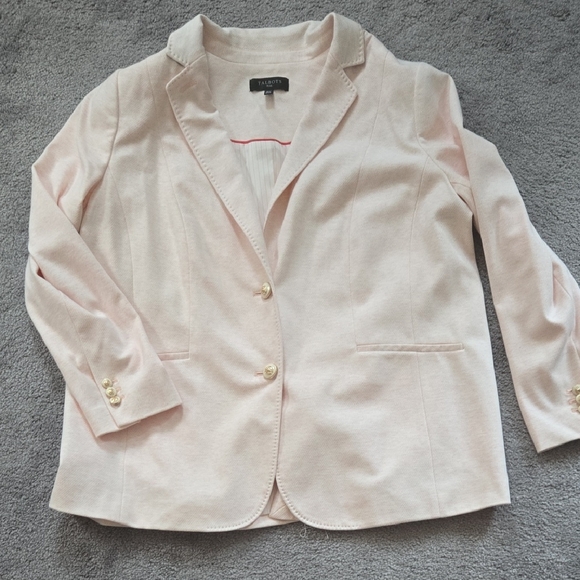 Talbots Jackets & Blazers - Talbots Light Pink Single-Breasted Blazer with Gold Buttons